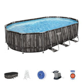 Bestway Power Steel Oval Pool Set 610X366X122cm