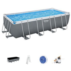 Bestway Power Steel Rectangular Above Ground Pool Set 5.49 m x 2.74 m x 1.32 m