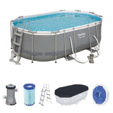 Bestway Power Steel Oval Pool Set 4.88m x 3.05m x 1.07m