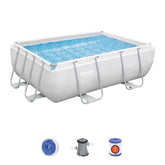 Bestway Power Steel Rectangular Pool Set 2.82m x 1.96m x 84cm