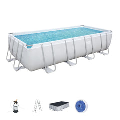 Bestway Power Steel Rectangular Pool Set 4.88m x 2.44m x 1.22m (16' x 8' x 48")