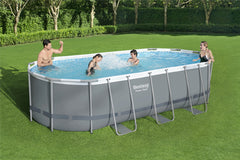 Bestway Power Steel Oval Pool Set 5.49m x 2.74m x 1.22m