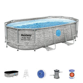 Bestway Power Steel Vista Oval Pool Set 4.27m x 2.50m x 1.00m