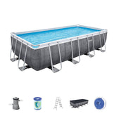 Bestway Power Steel Rectangular Pool Set 4.88m x 2.44m x 1.22m