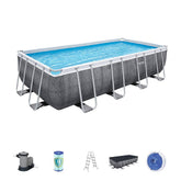 Bestway Power Steel Rectangular Pool Set 5.49m x 2.74m x 1.22m