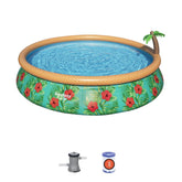 Bestway Fast Set Round Poolset Paradise Palm 457X84cm