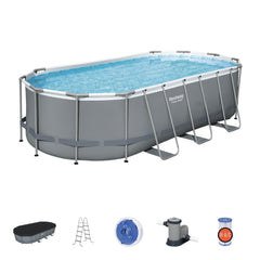 Bestway Power Steel Oval Pool Set 5.49m x 2.74m x 1.22m