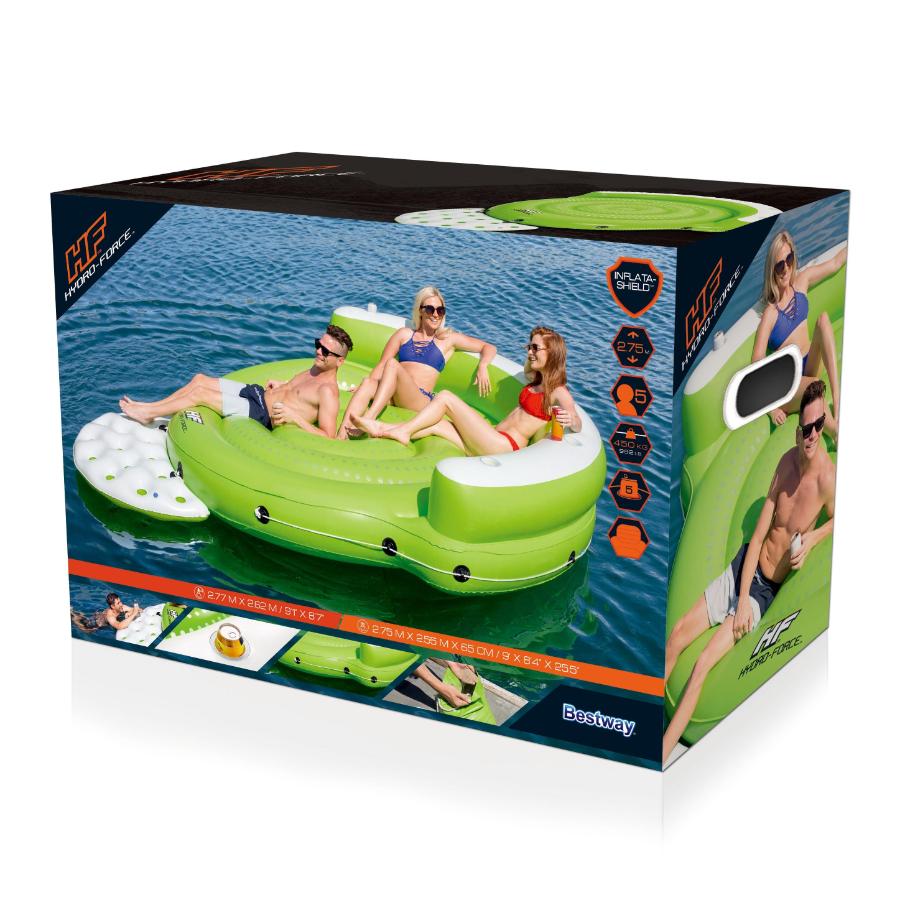 Bestway Hydro-Force Kick Back Inflatable Lounge 277x262cm