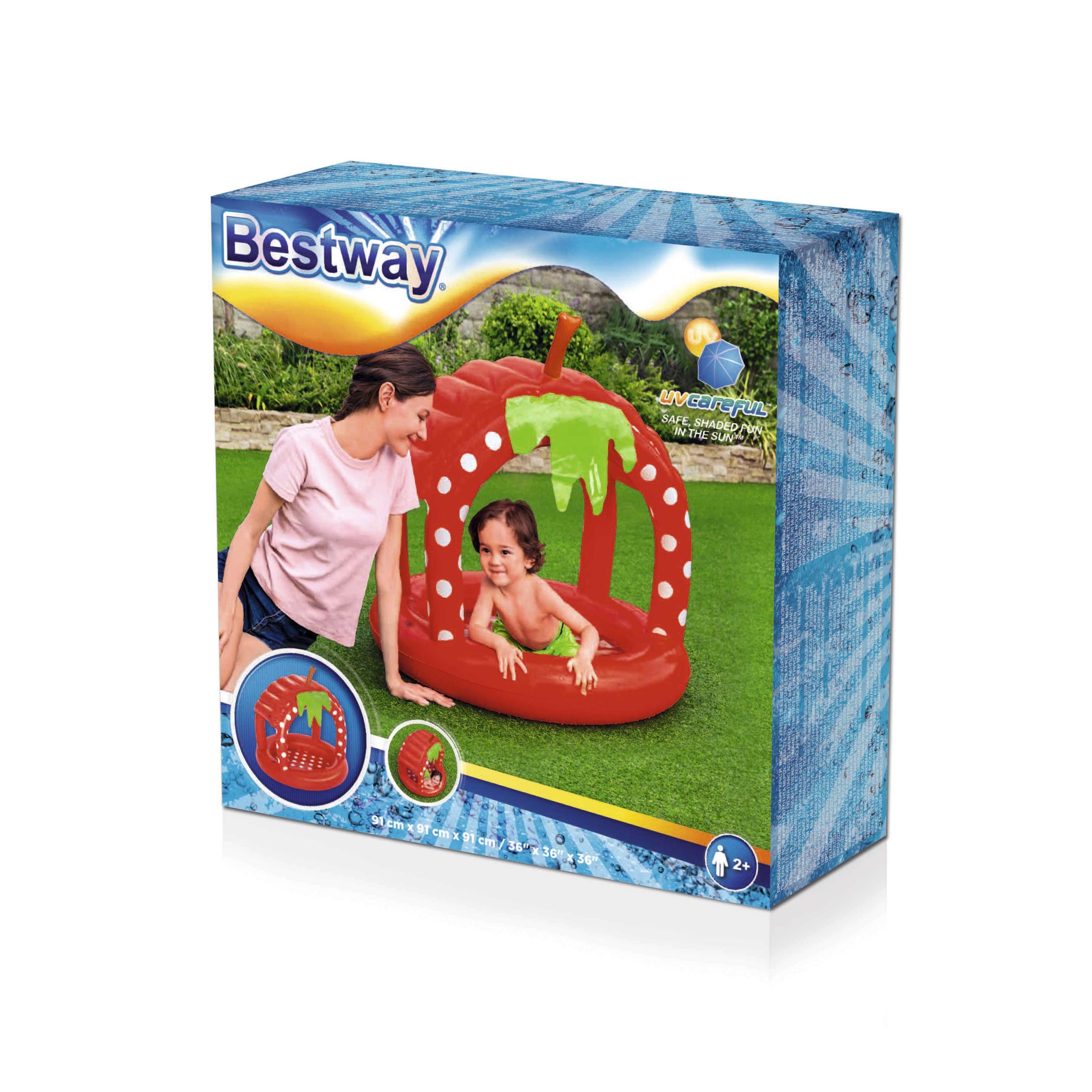Bestway Baby Pool Very Berry 91x91x91cm