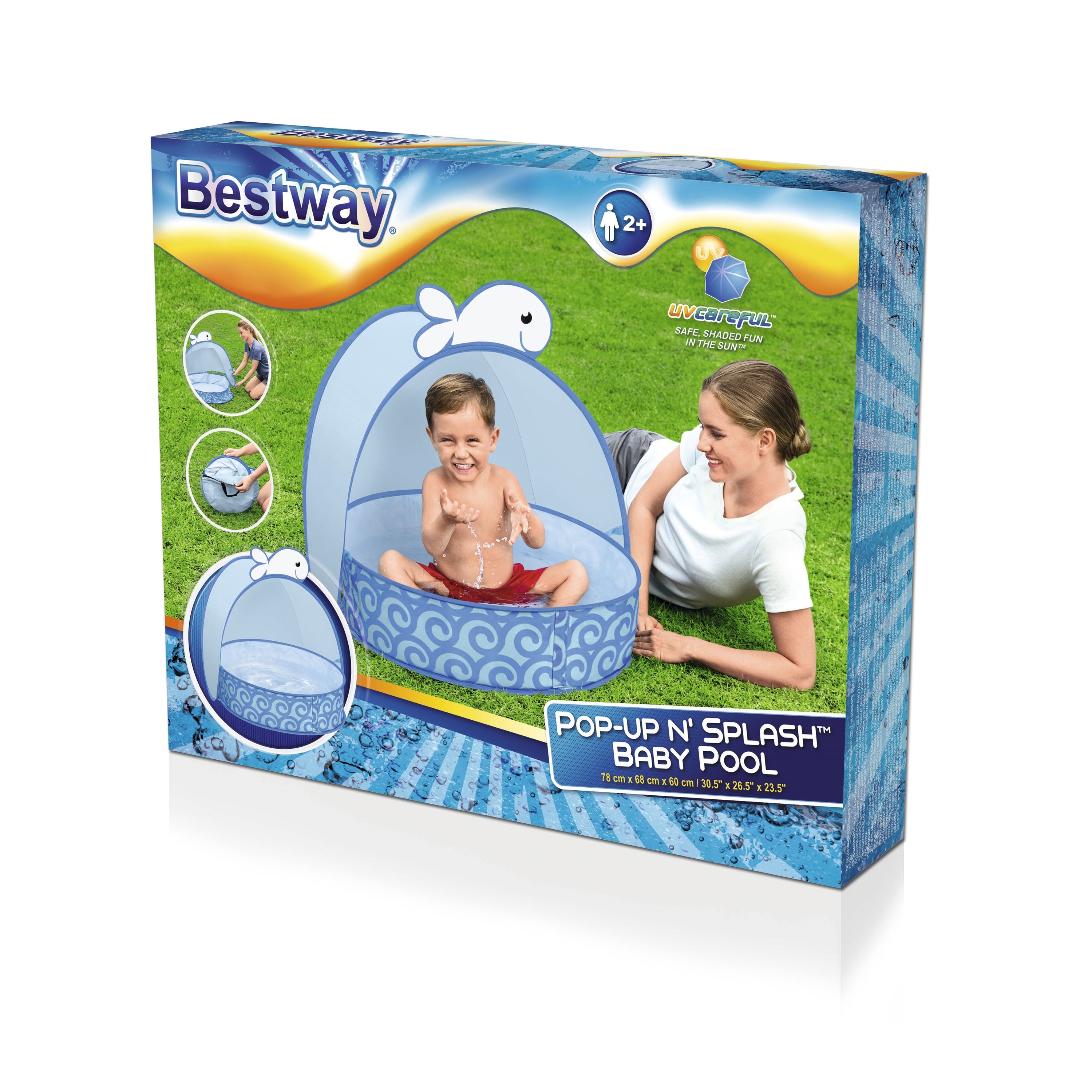 Bestway UV Care Babyseat Popup Splash78x68x60cm