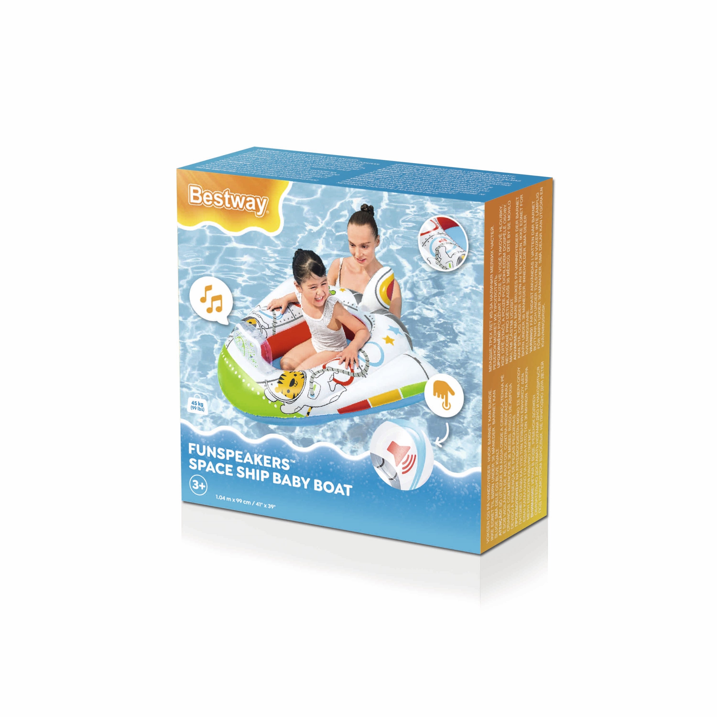 Bestway Boat Funspeakers Spaceship Battery Operated