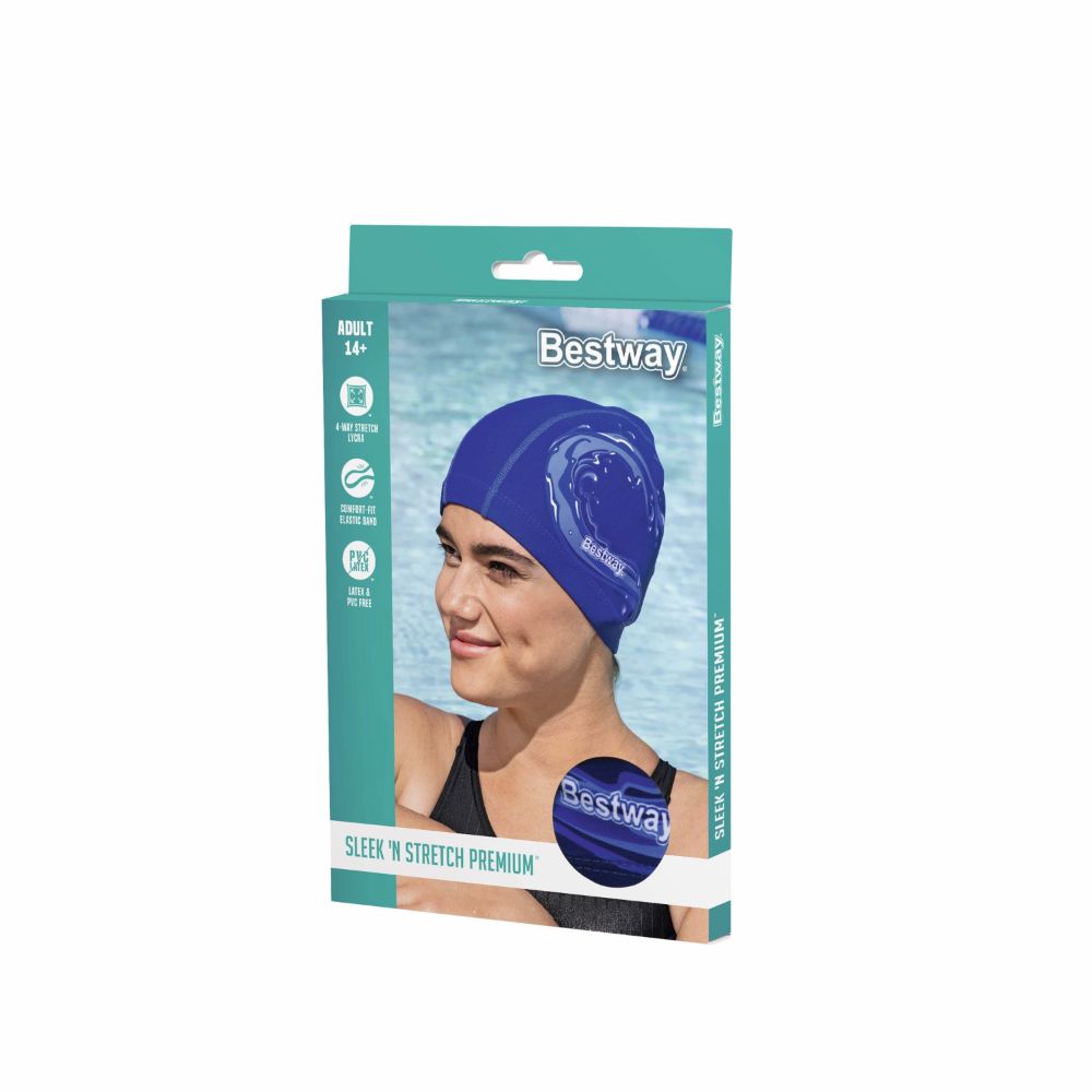 Bestway HydroSwim Sleek N Stretch Premium Swim Cap