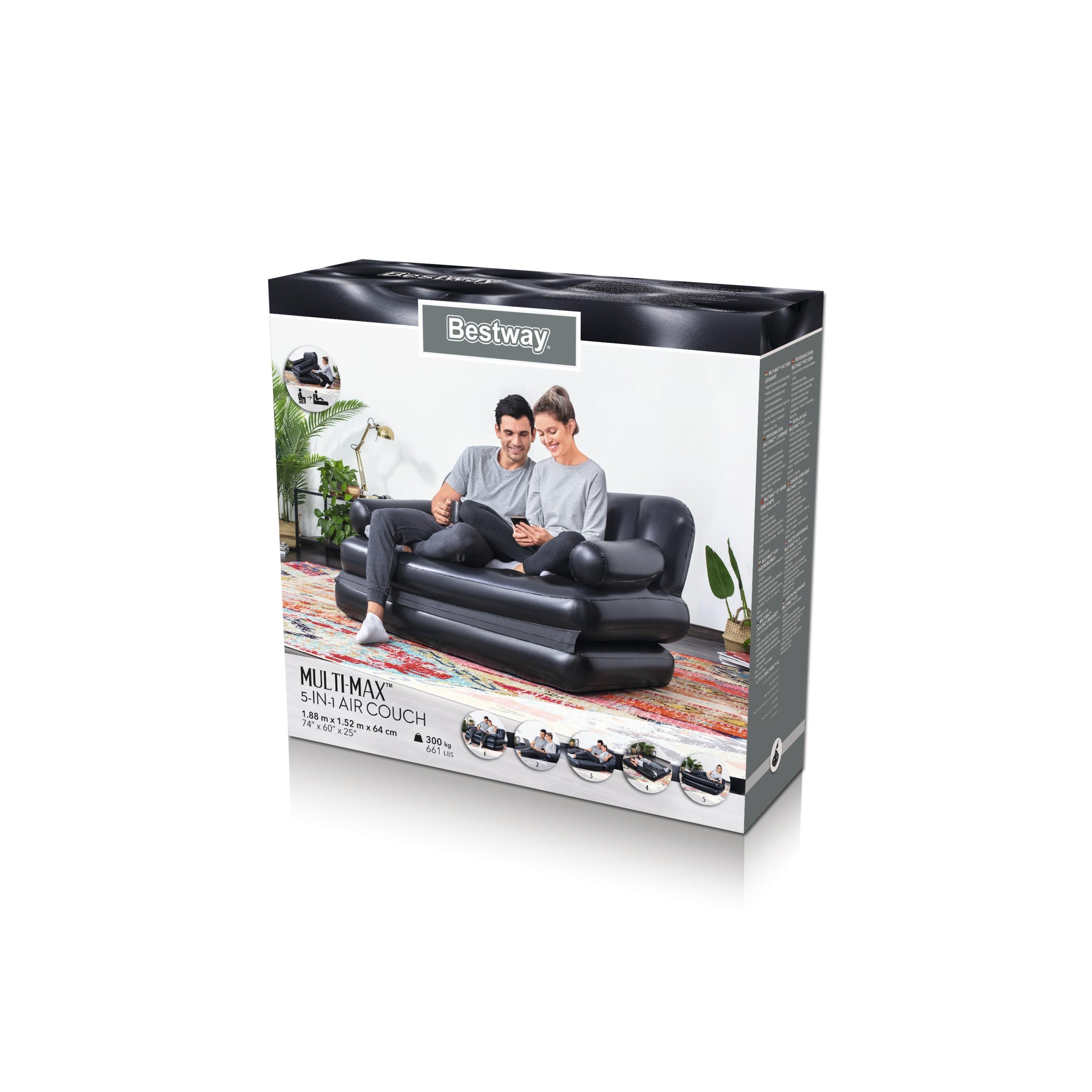 Bestway Couch Multifunctional Max 5-in-1 Air 188x152x64cm