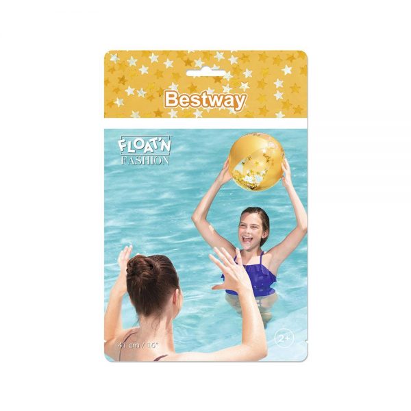 Bestway Beach Ball Glitter Assorted 41cm