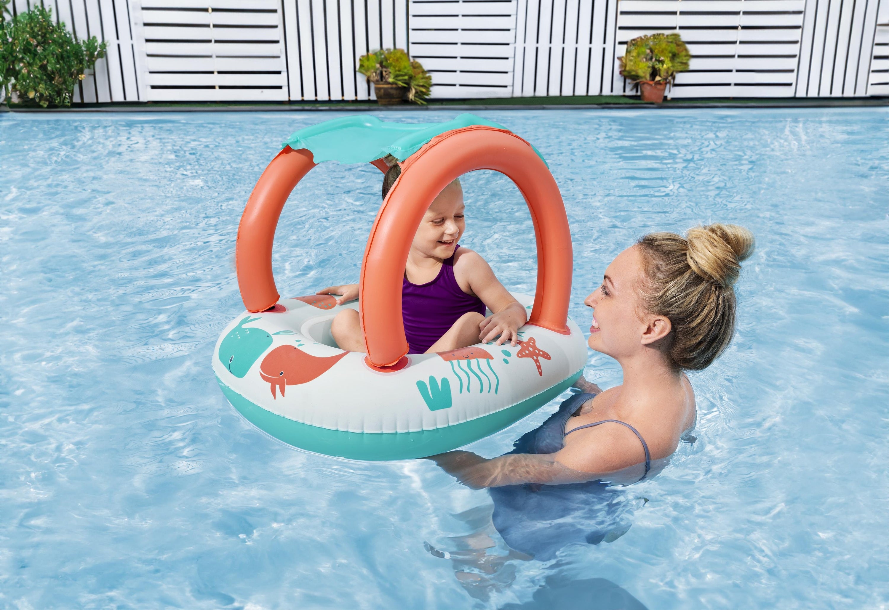 Bestway UVcare Babyseat Sea Animals 84x67cm