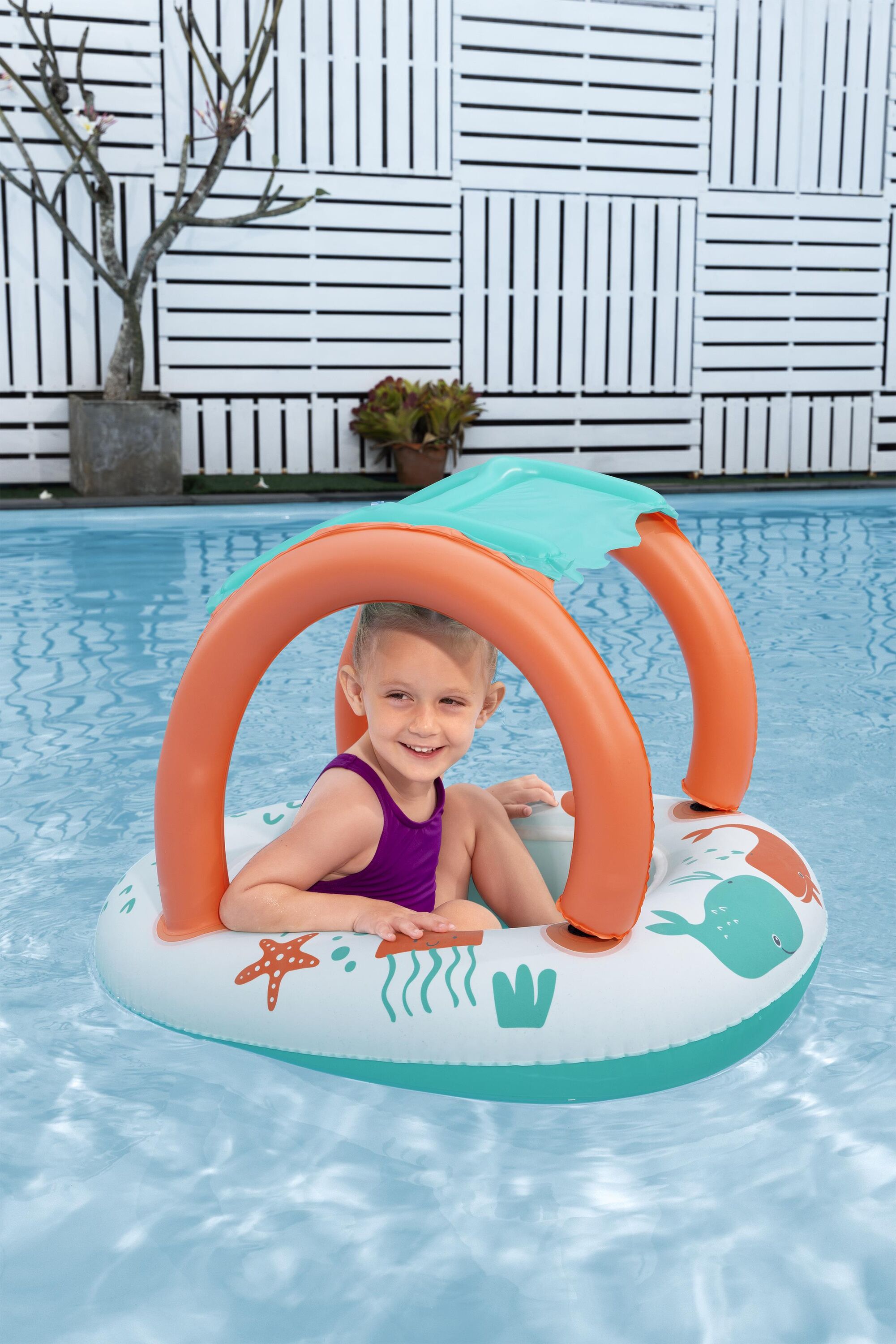 Bestway UVcare Babyseat Sea Animals 84x67cm