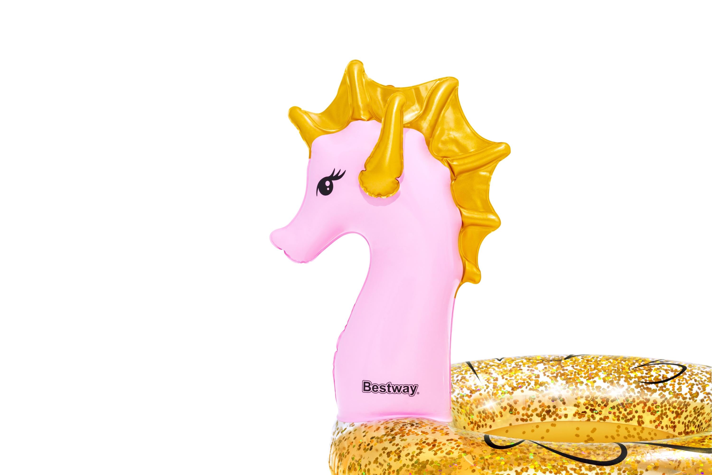 Bestway Swim Ring Gliter Seahorse 115x104cm