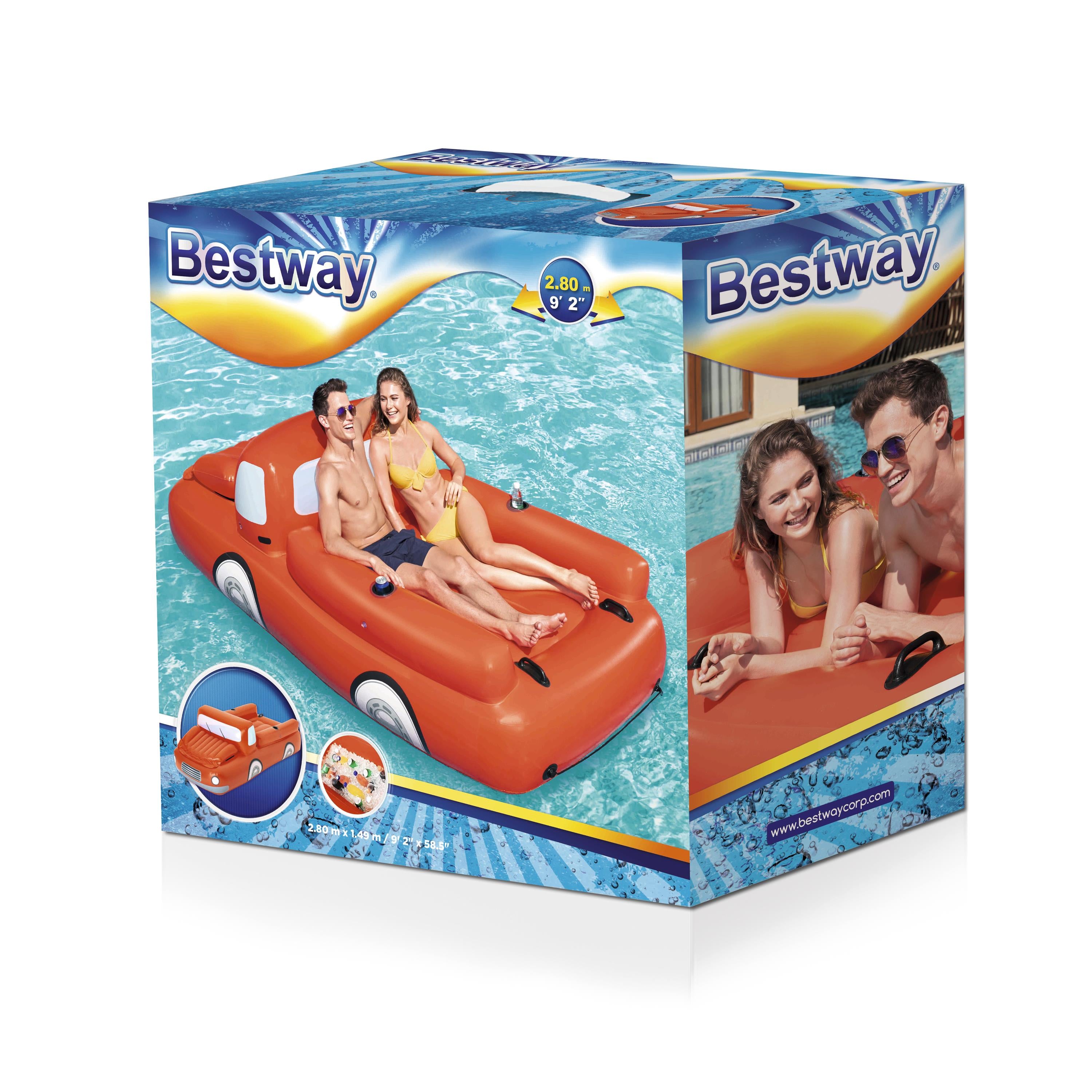 Bestway Hydro-Force Red Truck Inflatable Lounge 280x149cm