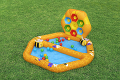 Bestway Lil Beehive Pool & Ball Pit 127x119 cm  2-in-1 Toddler Water & Ball Play