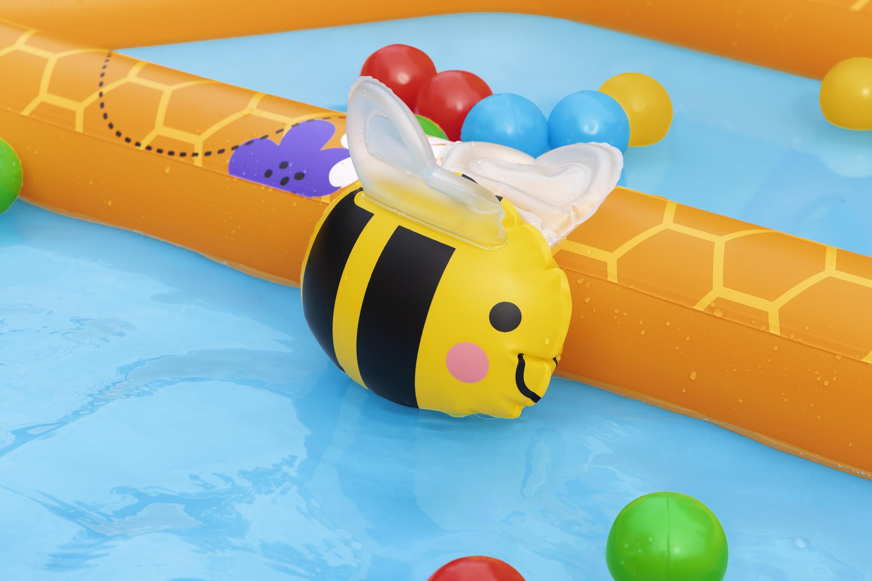 Bestway Lil Beehive Pool & Ball Pit 127x119 cm  2-in-1 Toddler Water & Ball Play