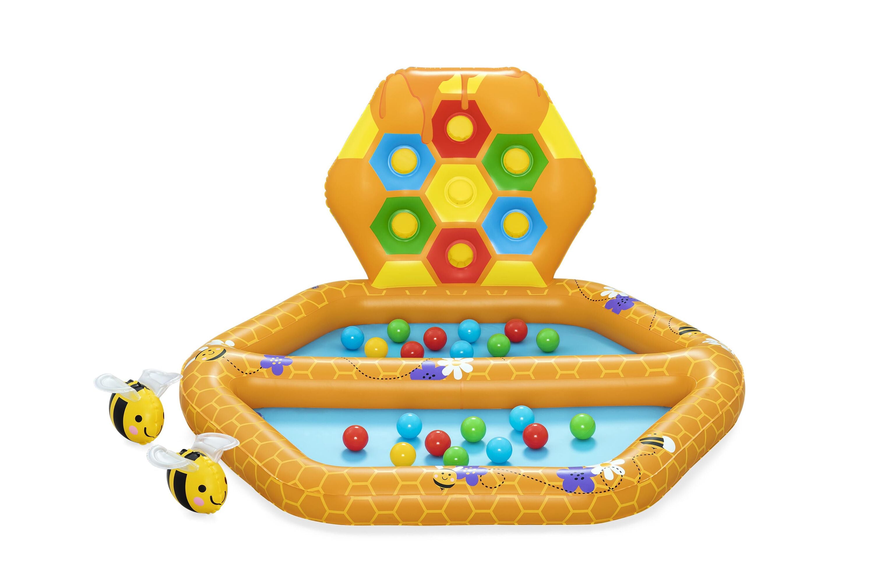 Bestway Lil Beehive Pool & Ball Pit 127x119 cm  2-in-1 Toddler Water & Ball Play
