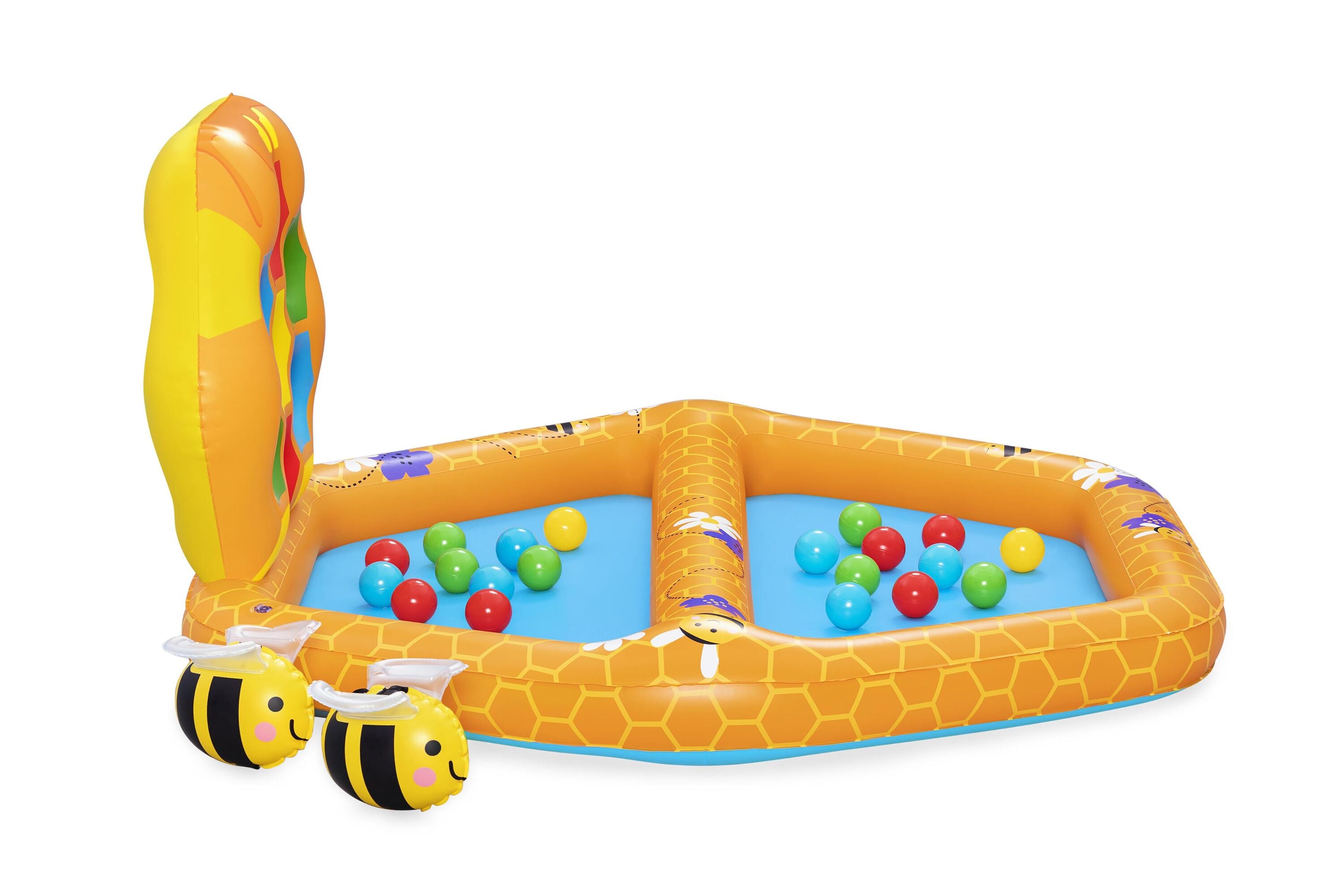 Bestway Lil Beehive Pool & Ball Pit 127x119 cm  2-in-1 Toddler Water & Ball Play