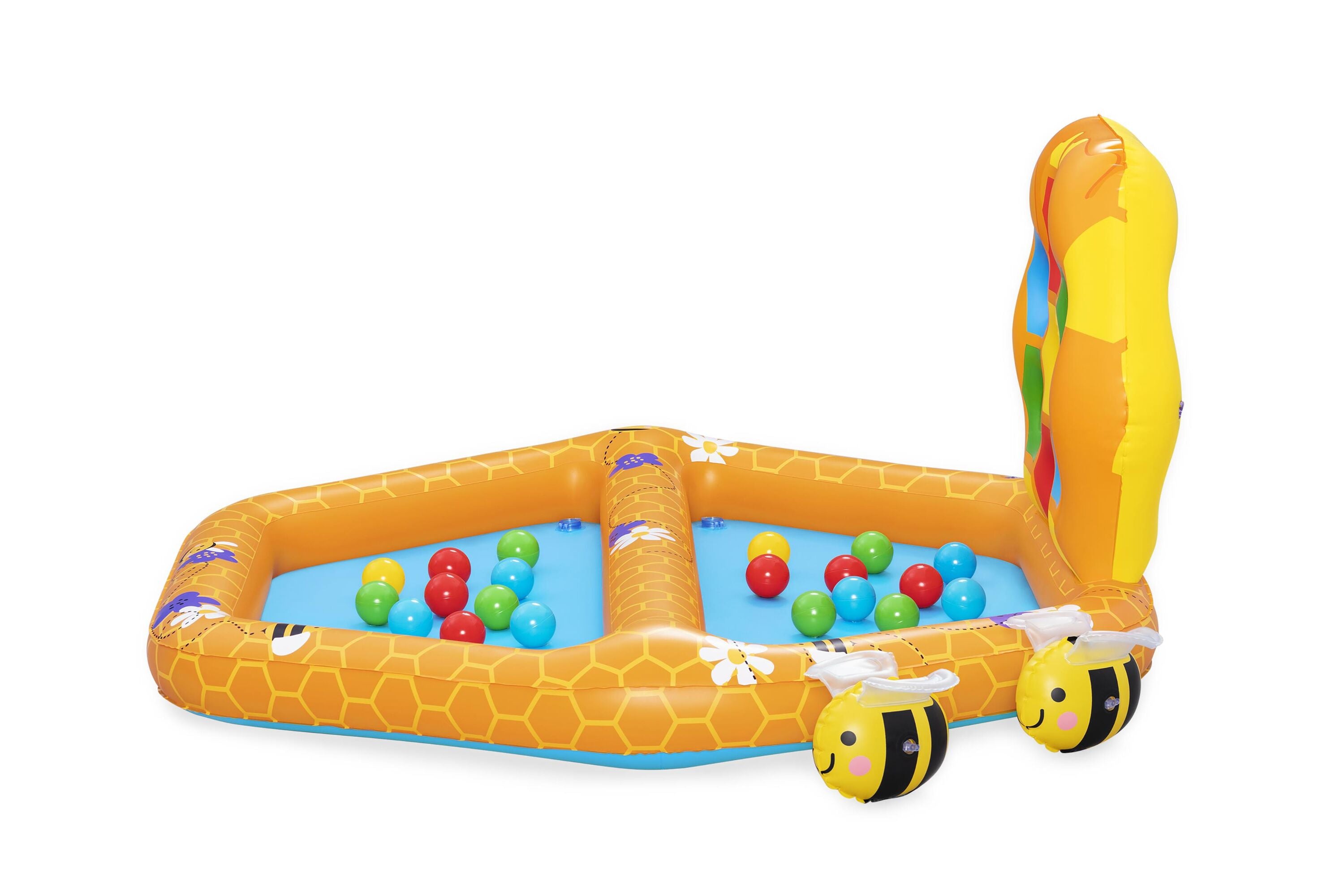Bestway Lil Beehive Pool & Ball Pit 127x119 cm  2-in-1 Toddler Water & Ball Play