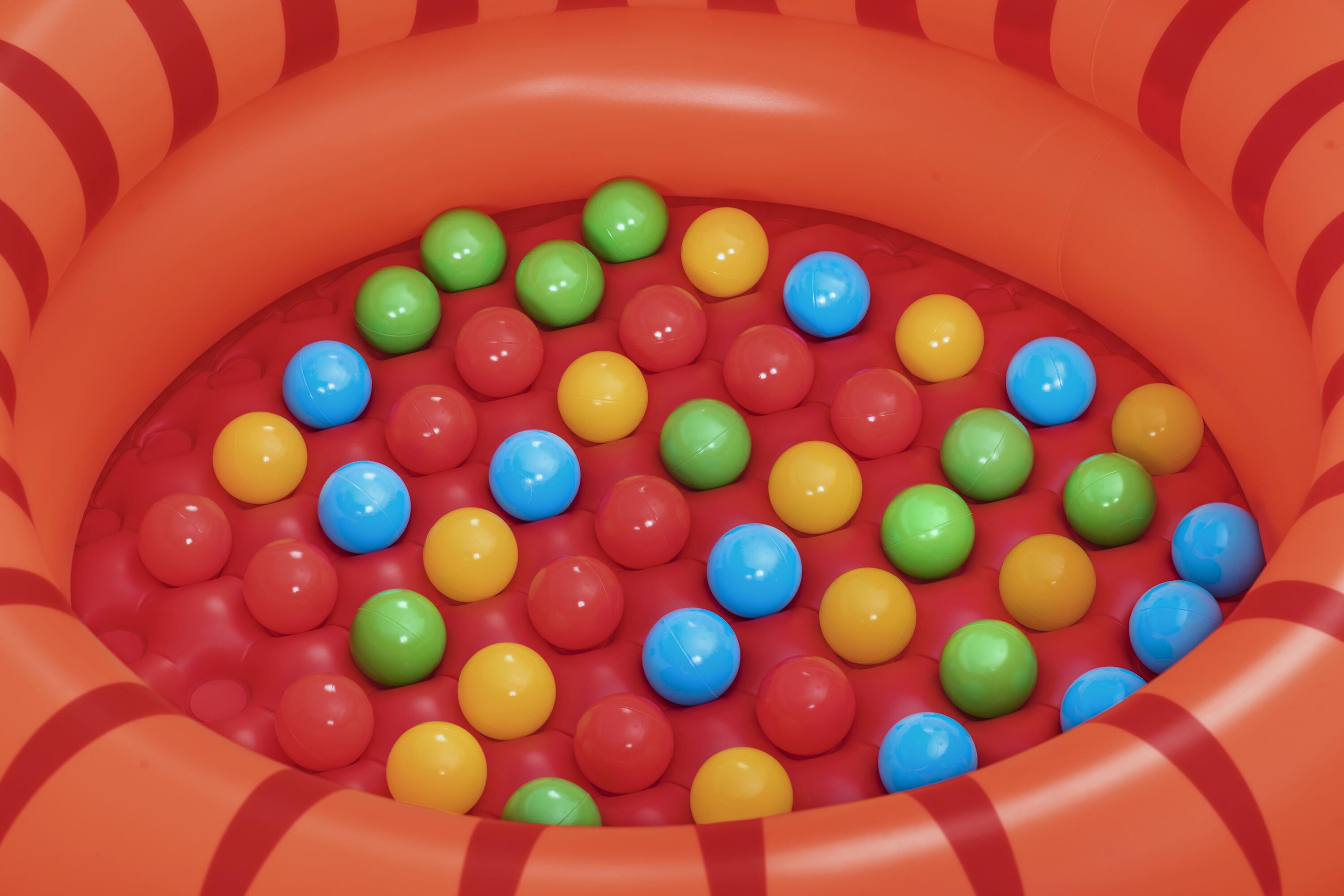 Bestway Playful Red Panda Ball Pit Inflatable Kids Toy with 50 Play Balls