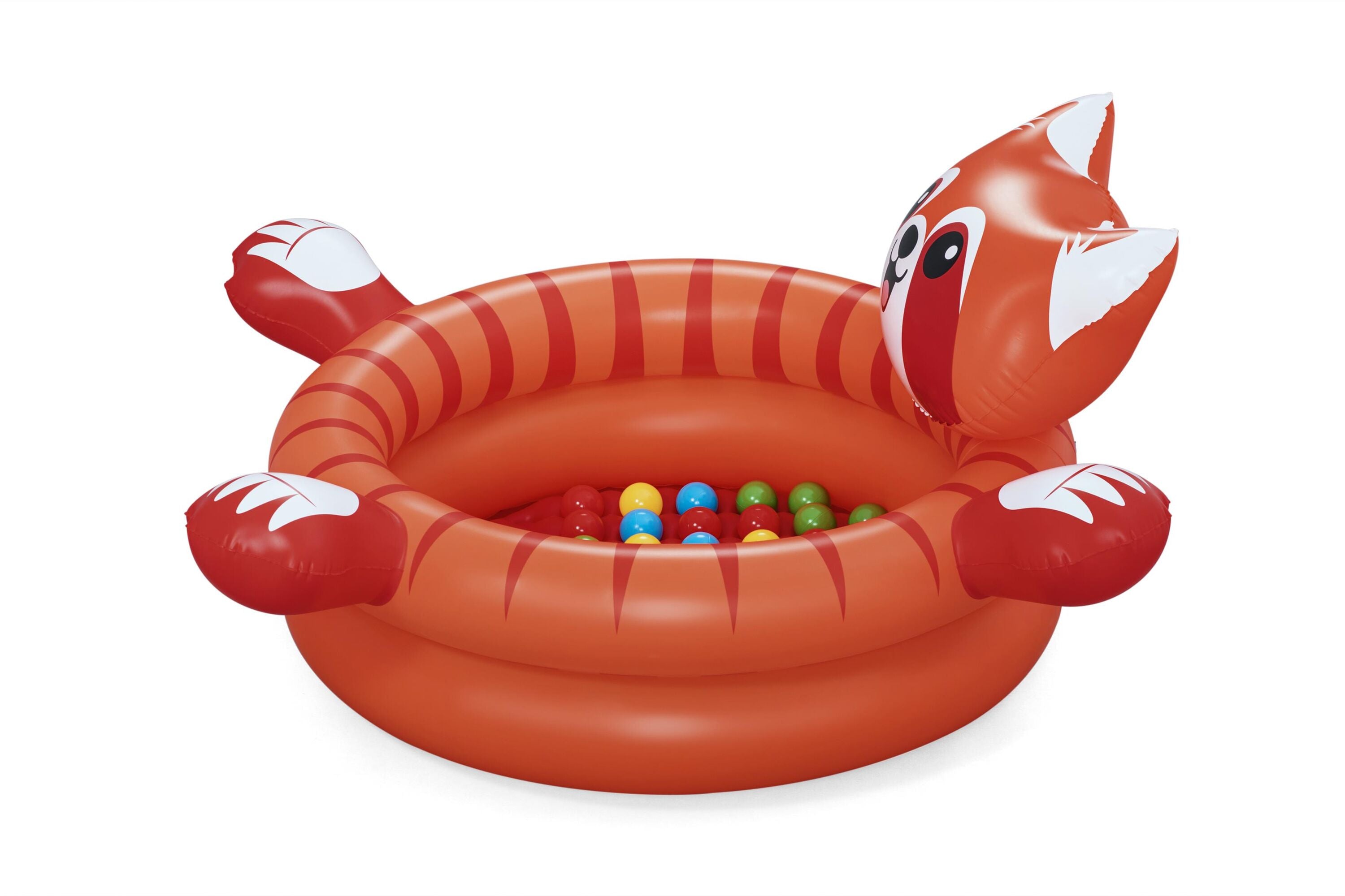 Bestway Playful Red Panda Ball Pit Inflatable Kids Toy with 50 Play Balls
