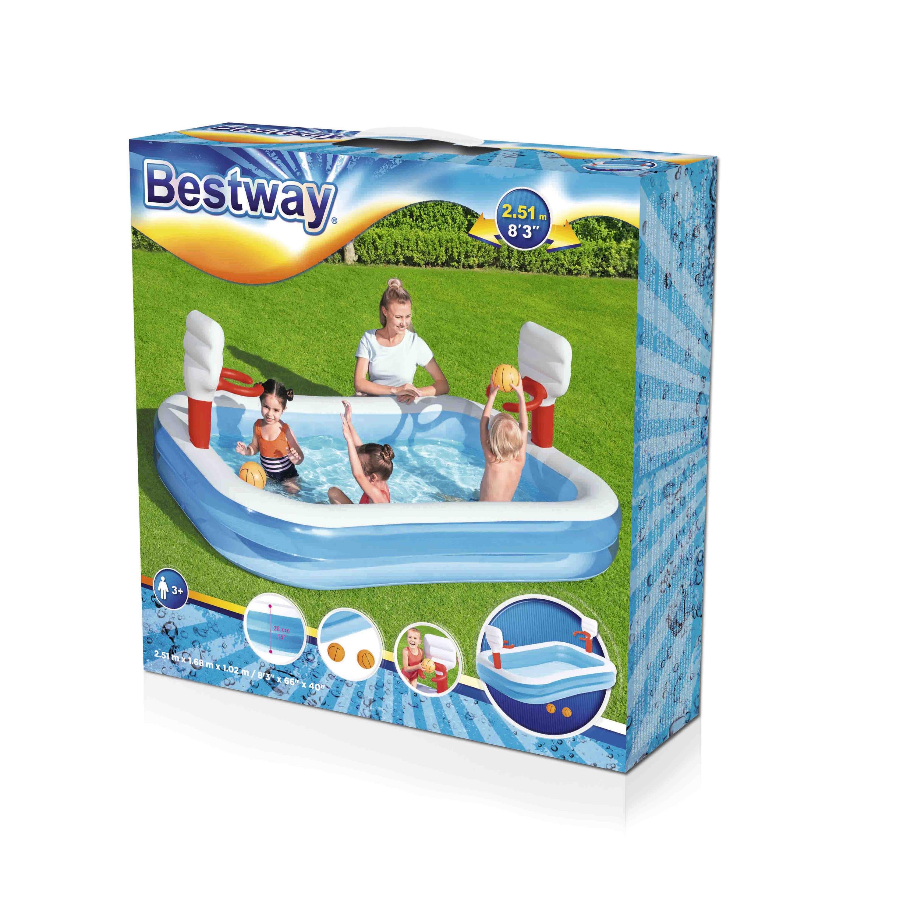 Bestway Play Pool Basketball 251x168x102cm