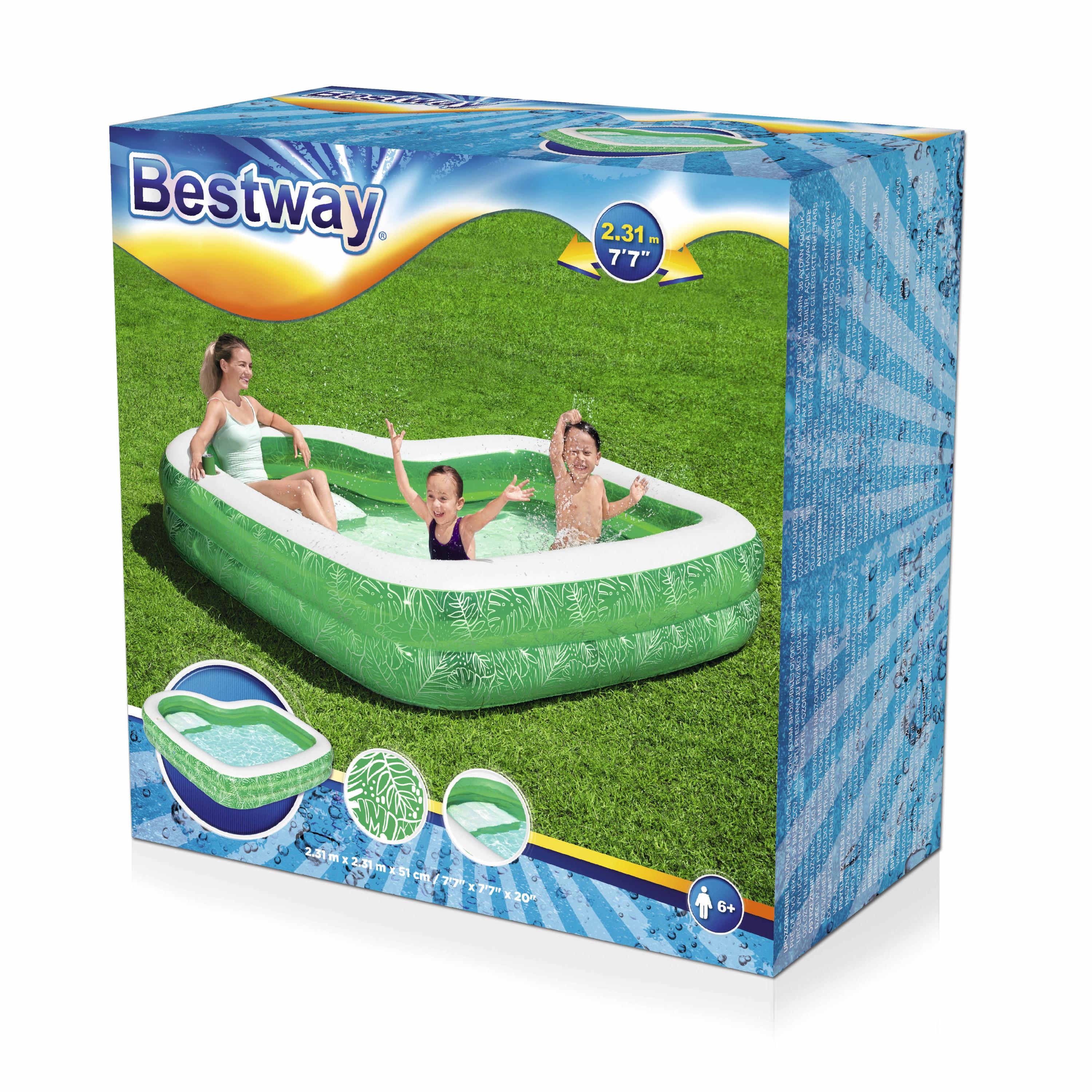 Bestway Family Pool Tropical 231x231x51cm