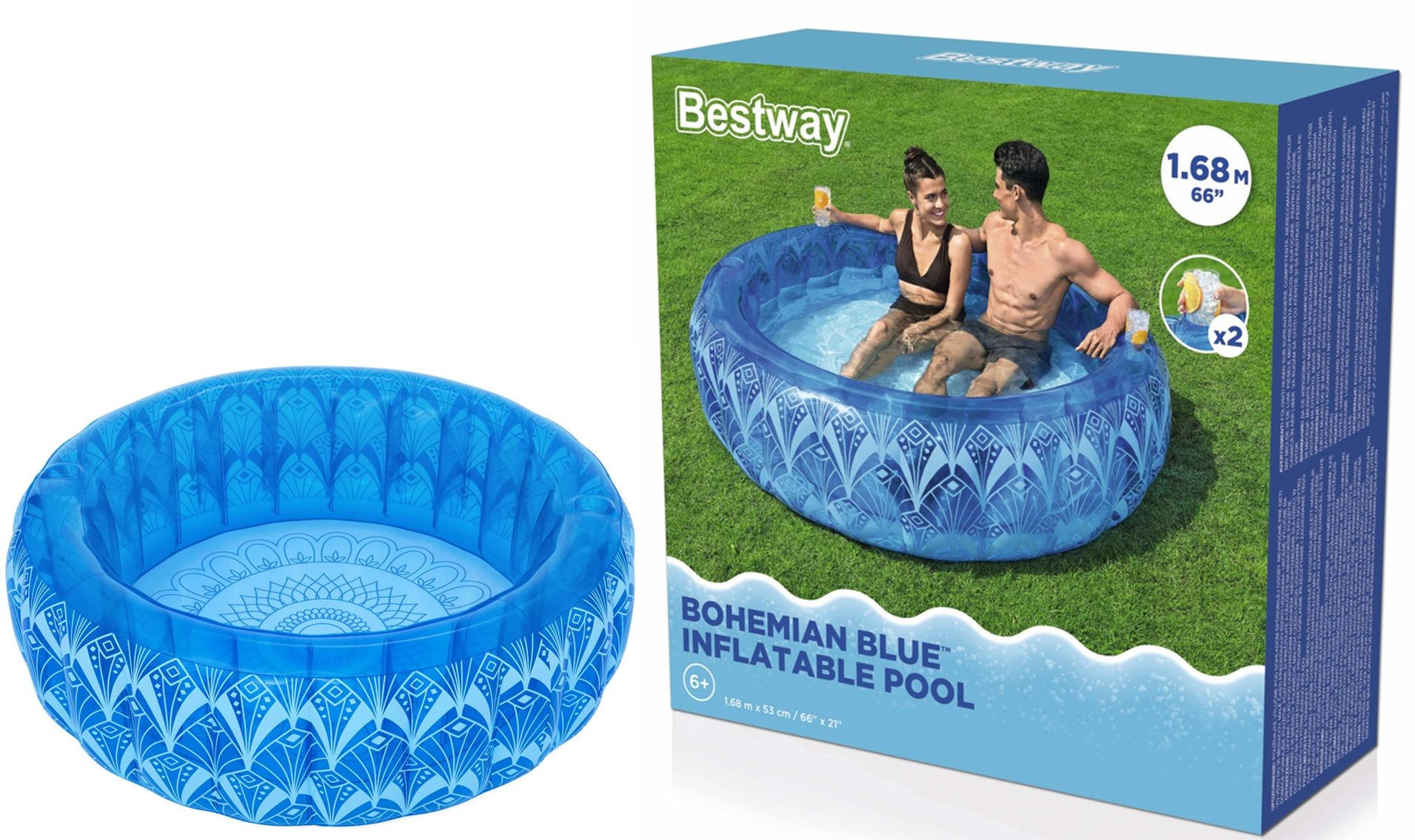 Bestway Pool Bohemian Blue 168x53cm