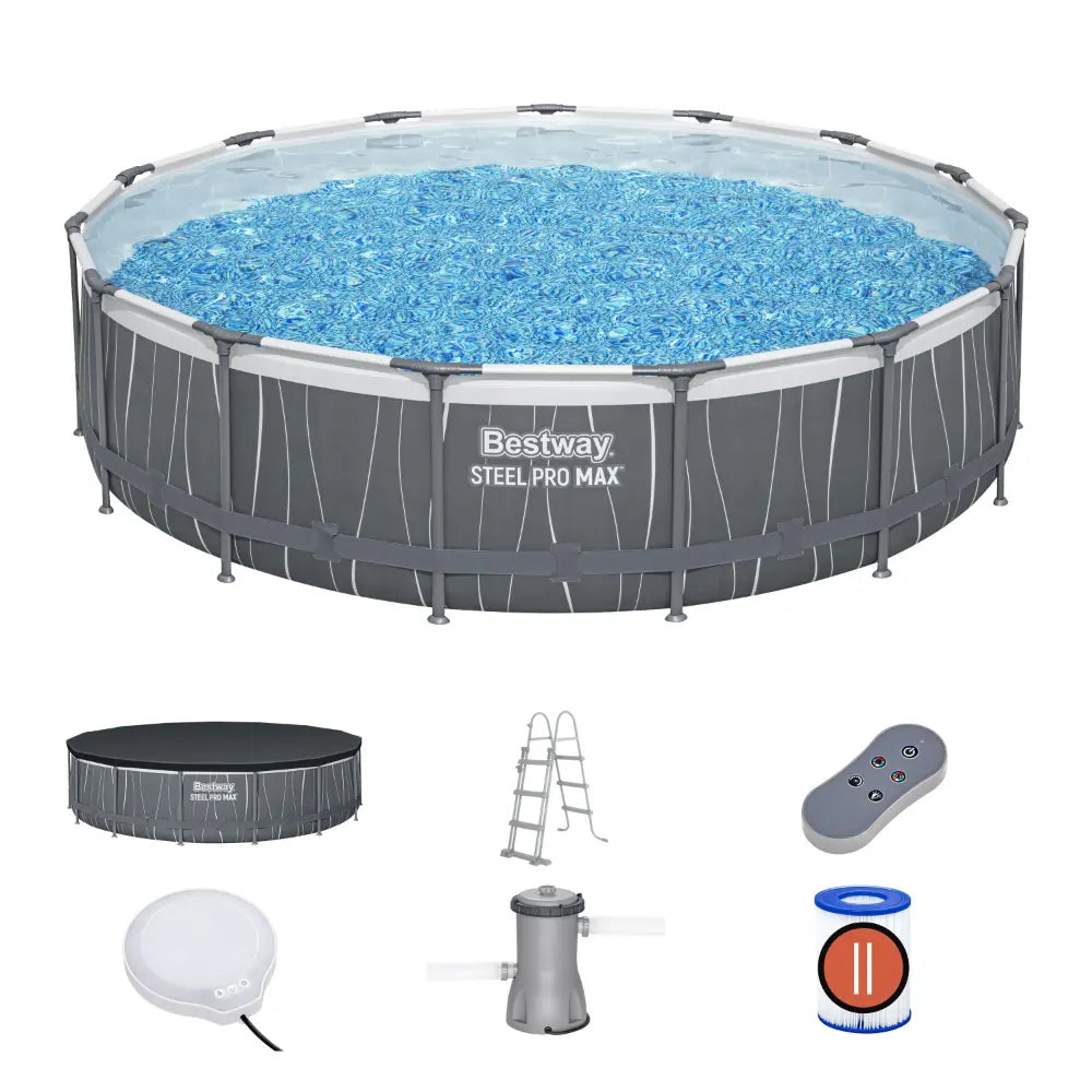 Bestway Steel Pro Max Round Pool Set Led 457X107cm