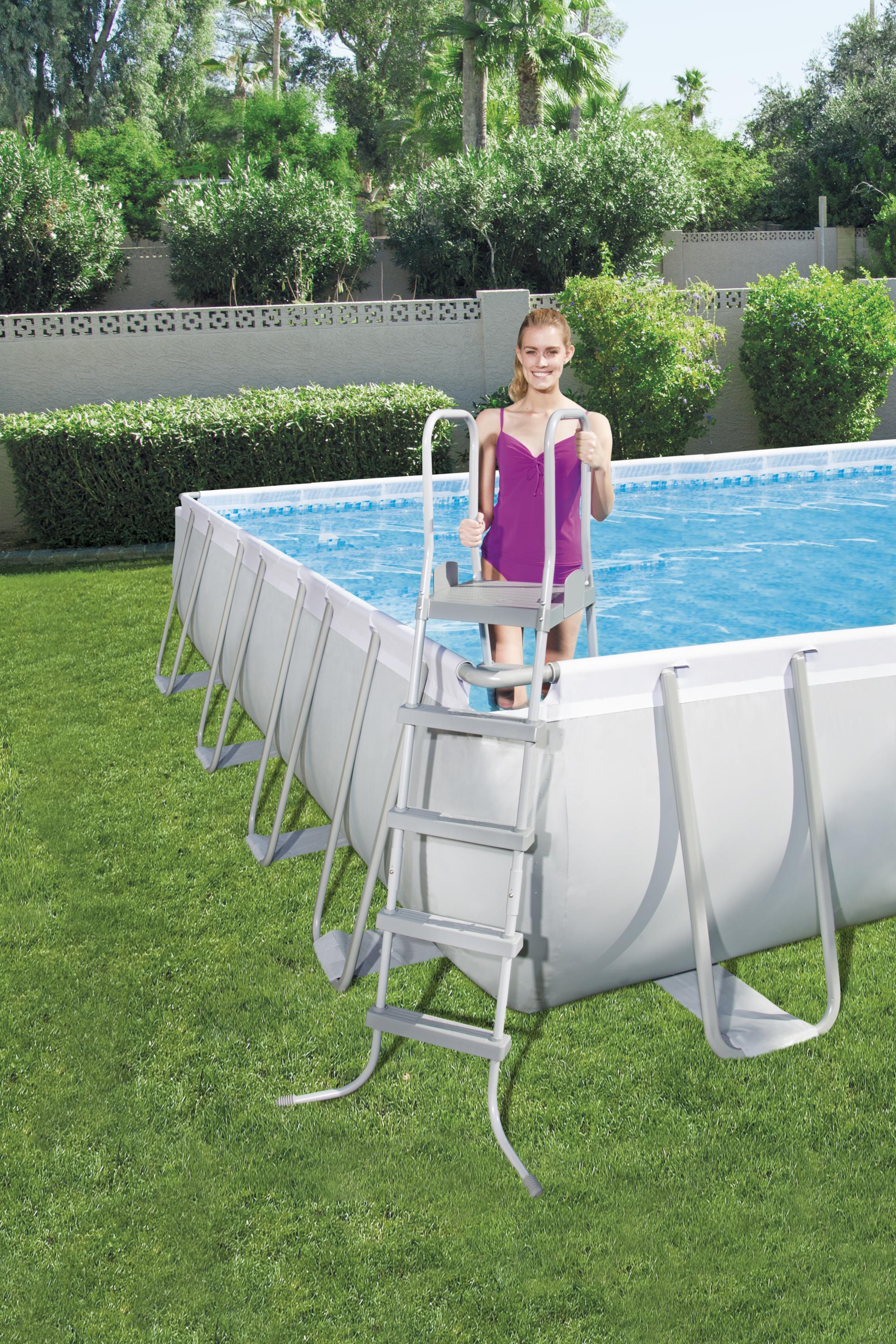 Bestway Power Steel Rectangular Pool Set 9.56m x 4.88m x 1.32m