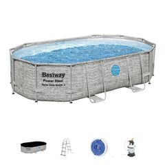Bestway Power Steel Vista Oval Pool Set 488X305X107cm