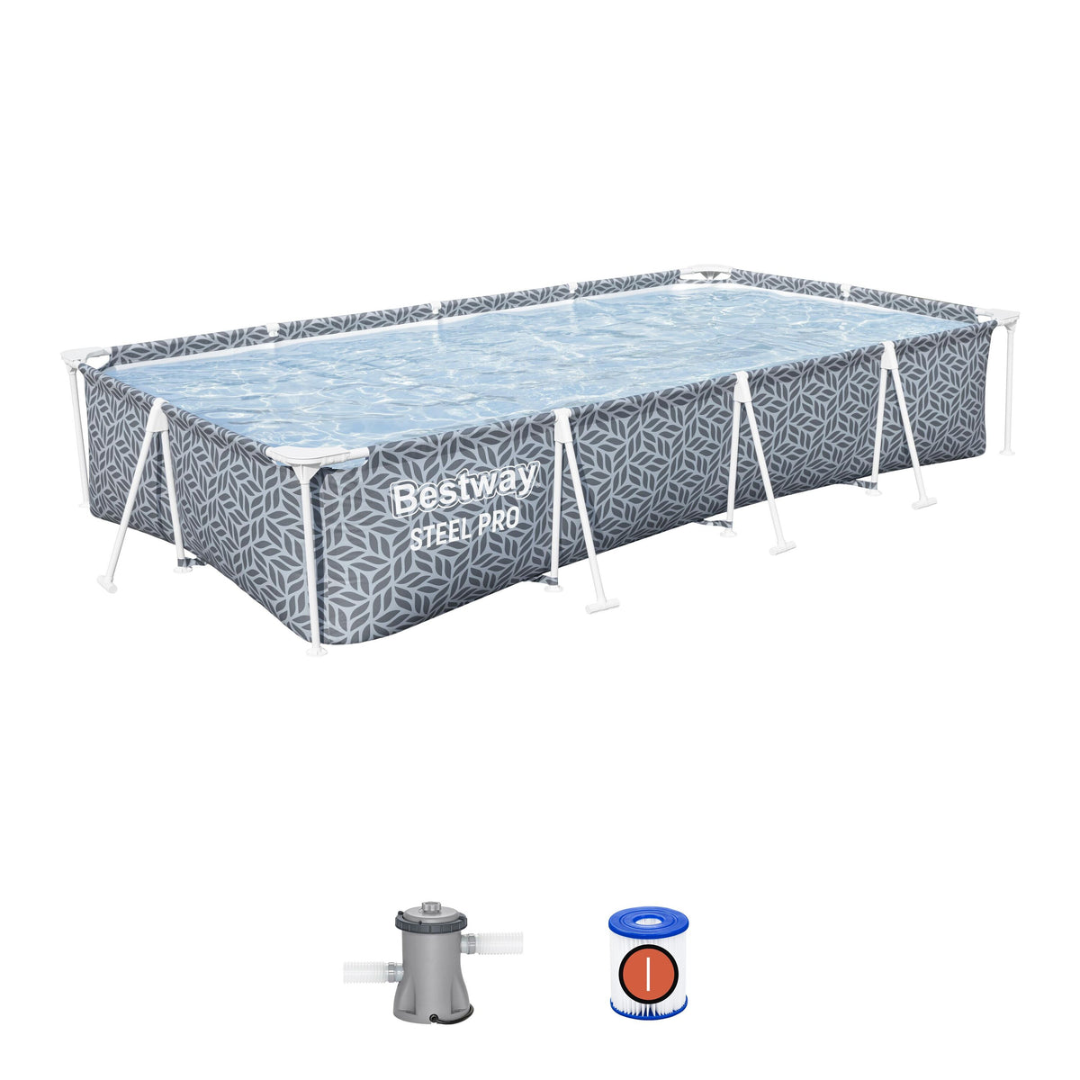 Bestway Steel Pro Rectangular Pool 366 x 201 x 66cm