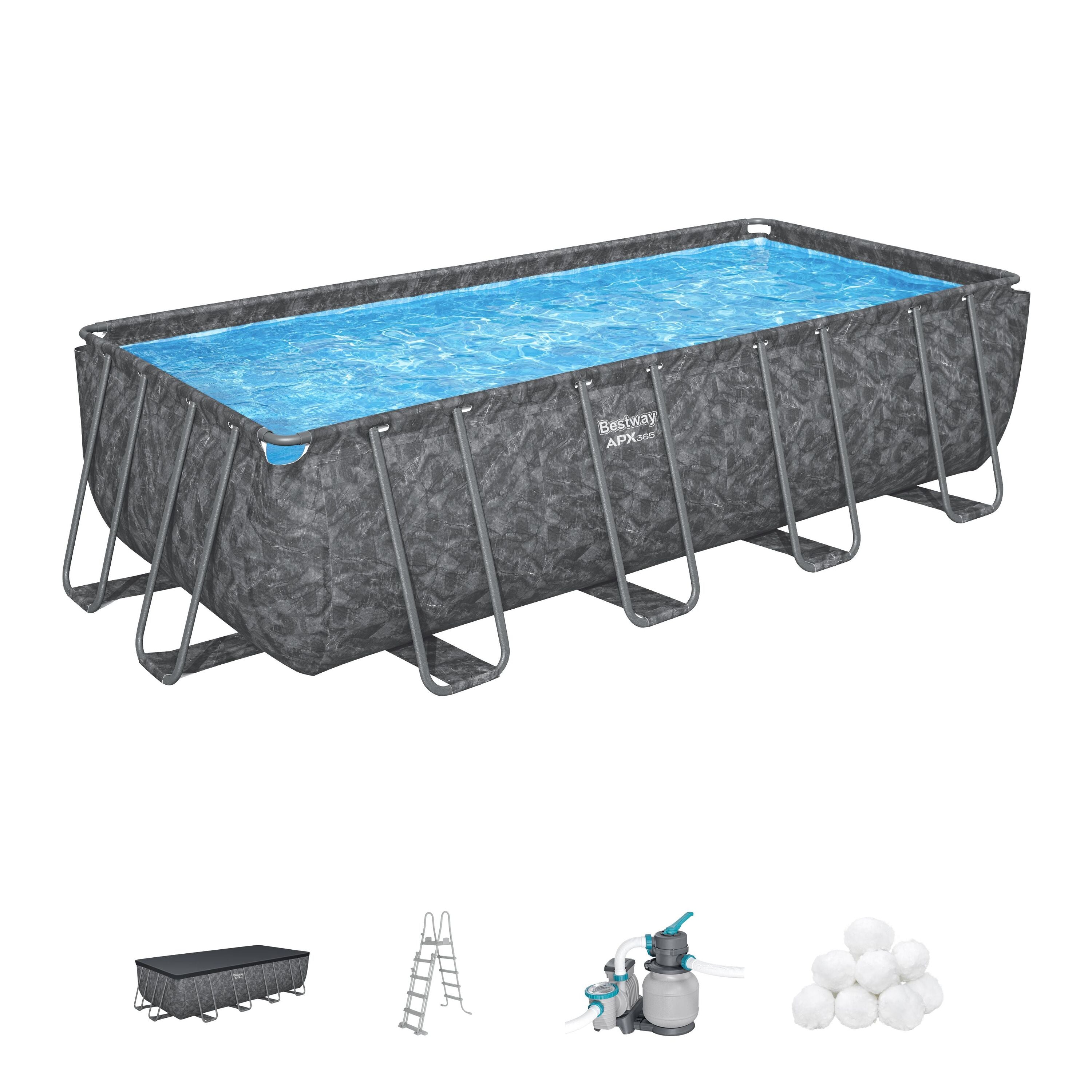 Bestway Power Steel APX 365 Rectangular Pool Set 549 x 274 x 132cm