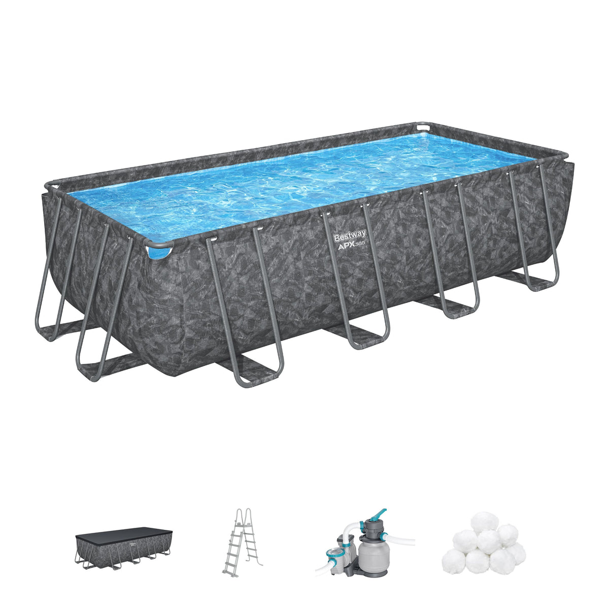 Bestway Power Steel APX 365 Rectangular Pool Set 549 x 274 x 132cm