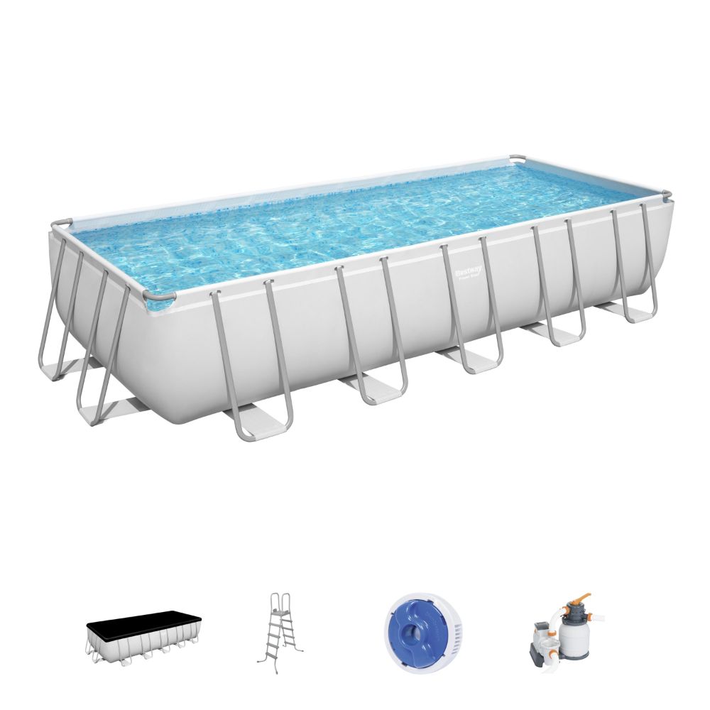Bestway Power Steel Rectangular Poolset 640 x 274 x 132cm
