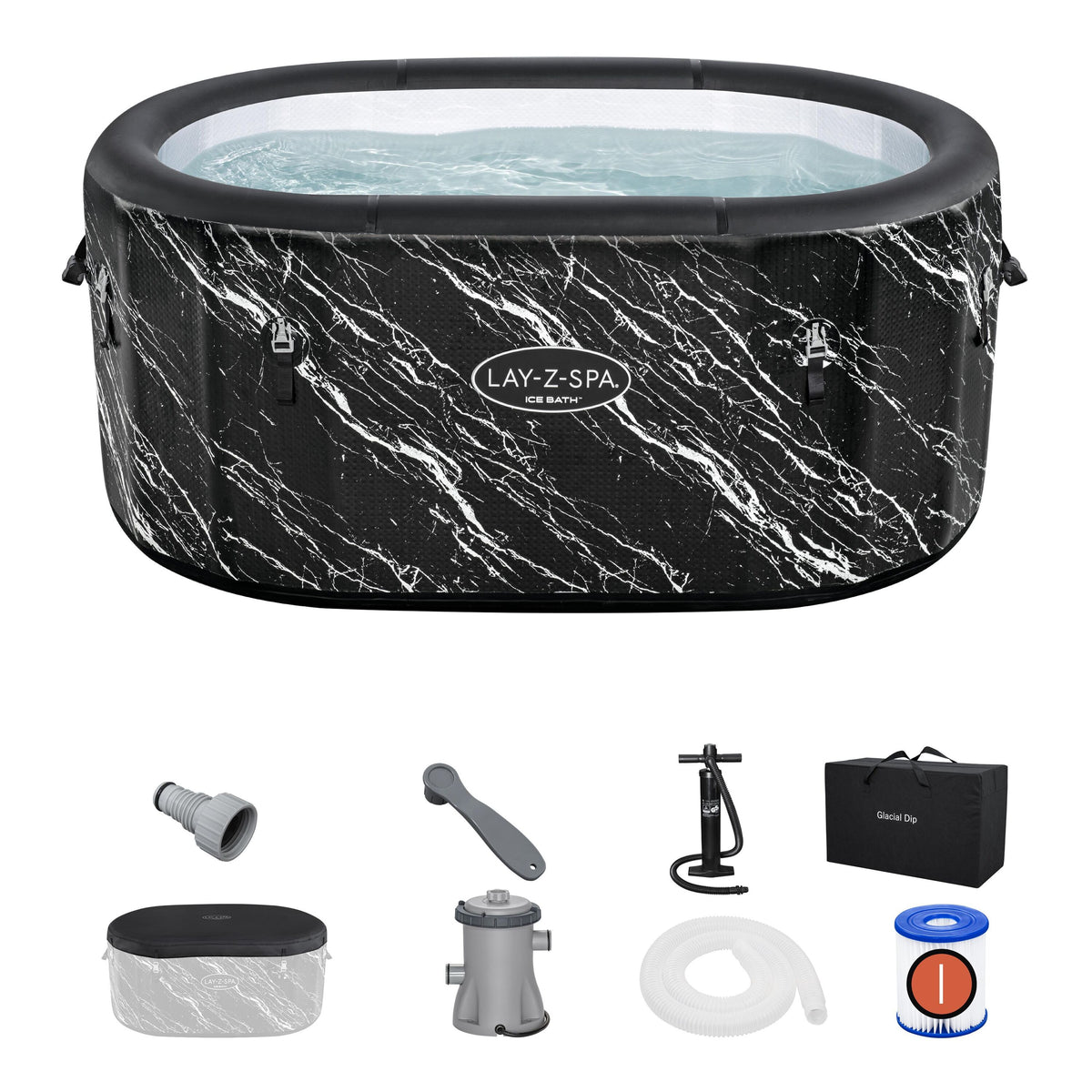 Bestway Glacial Dip Tub Cold Plunge Spa – 152 x 92 x 71 cm